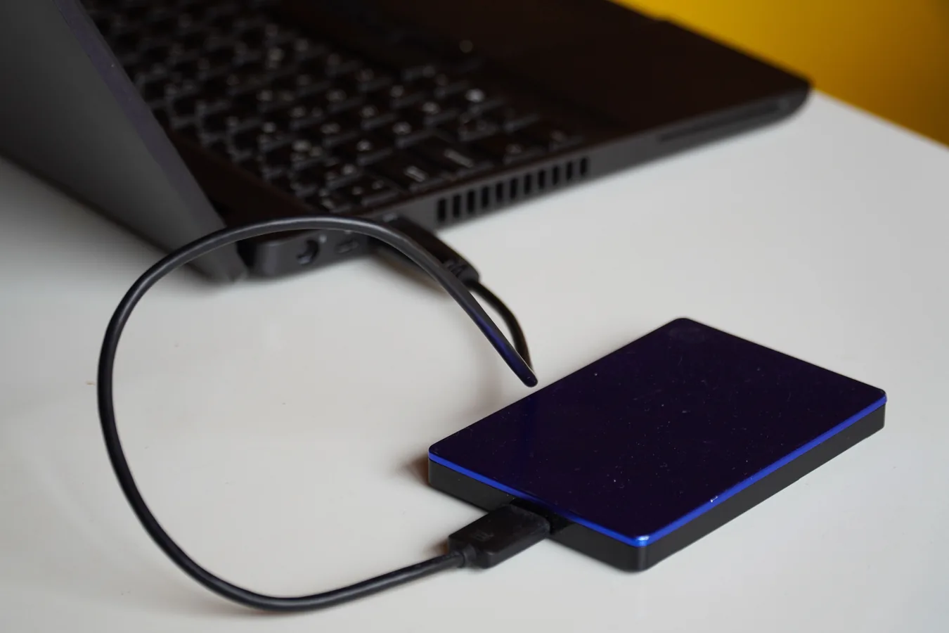 External drive data transfer to a new computer
